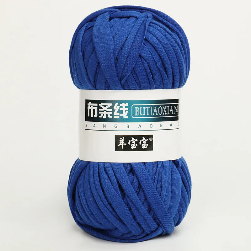 100g Tshirt Yarn Cloth Strip Crochet Thread Ball Hook Shoe Bag Cushion Floor Mat DIY Hand Woven Coarse Cloth Strip Thread