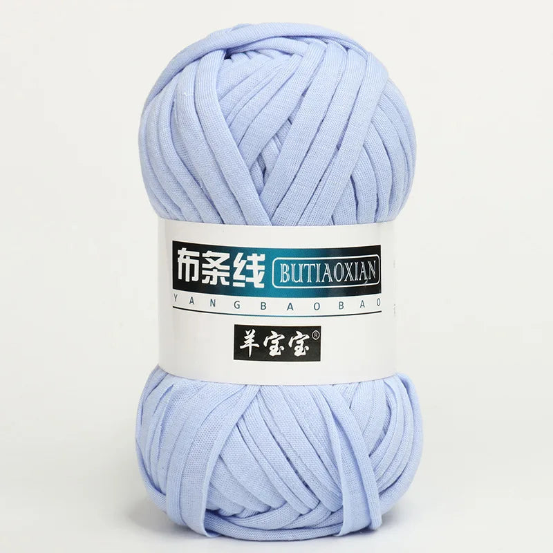 100g Tshirt Yarn Cloth Strip Crochet Thread Ball Hook Shoe Bag Cushion Floor Mat DIY Hand Woven Coarse Cloth Strip Thread