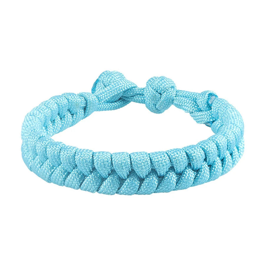 550 Paracord Rope Thread Knot Wrap Survival Bracelets Handmade Woven Braided Emergency Outdoor Multipurpose Women Men Jewelry