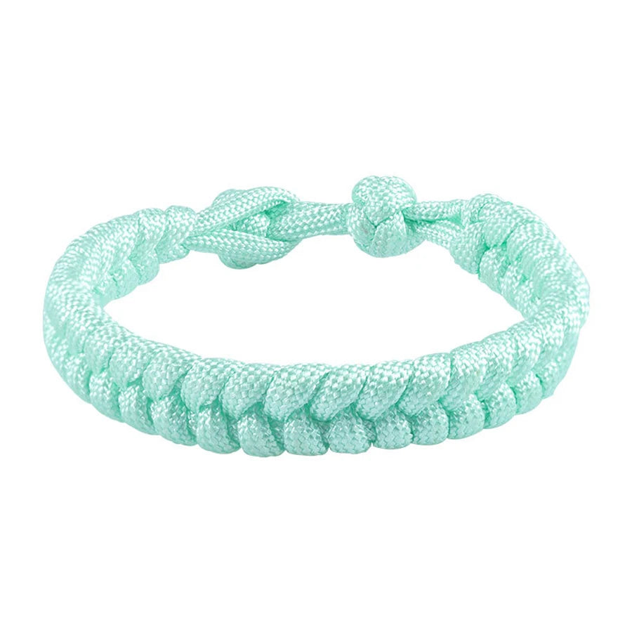 550 Paracord Rope Thread Knot Wrap Survival Bracelets Handmade Woven Braided Emergency Outdoor Multipurpose Women Men Jewelry