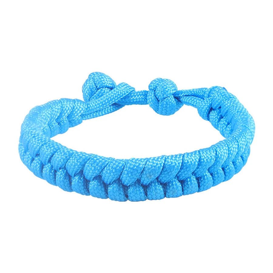 550 Paracord Rope Thread Knot Wrap Survival Bracelets Handmade Woven Braided Emergency Outdoor Multipurpose Women Men Jewelry
