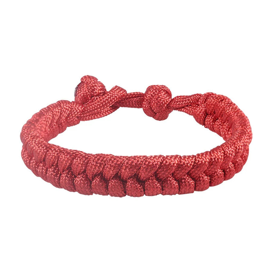 550 Paracord Rope Thread Knot Wrap Survival Bracelets Handmade Woven Braided Emergency Outdoor Multipurpose Women Men Jewelry